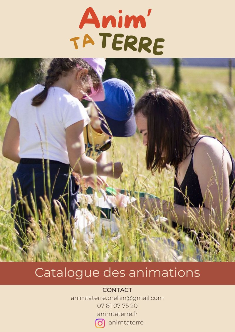 Couverture du catalogue des animations Anim'ta Terre